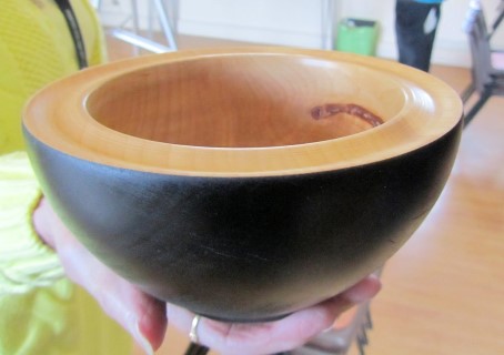 Another bowl ebonised and treated with Yorkshire grit and Hampshire sheen